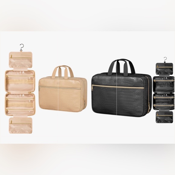 Other - Spacious Leather Toiletry Bathroom Bag - Hanging Travel Toiletry Bag & Makeup